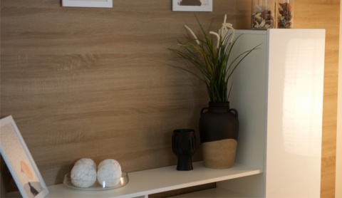 Стенка Лара Белый Глянец 