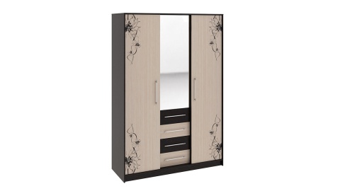 Шкаф-Купе Мадлен Венге Цаво/Дуб Белфорт с Рисунком (Ш-1506 х В-2203 х Г-560 мм)