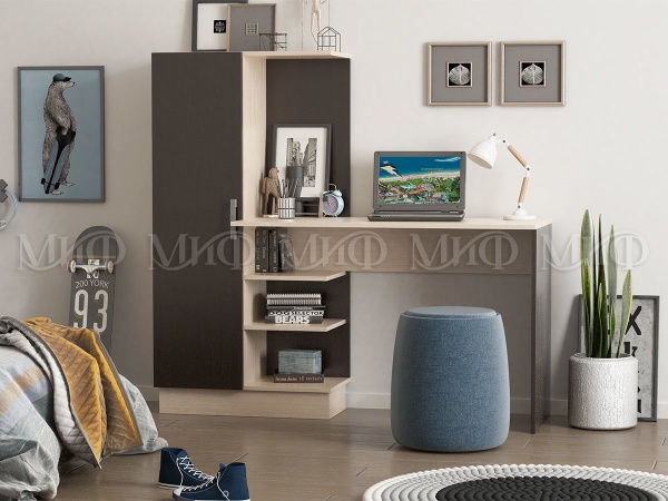 Письменный Стол  №1 Разные Цвета/Ш-1450 x В-1350 x Г-500 мм